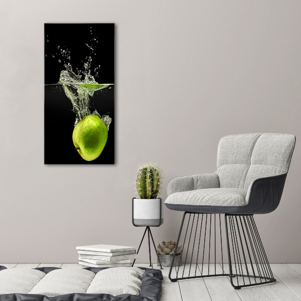 Acrylic print Green apples