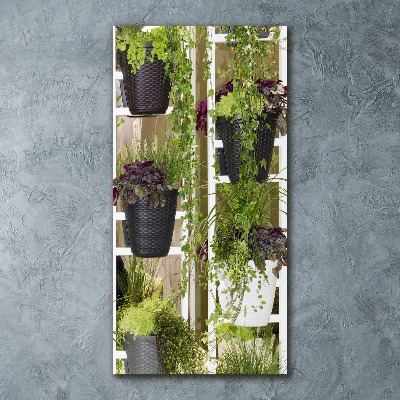 Acrylic wall art Flowerbed