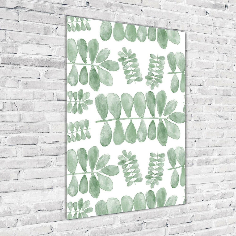 Acrylic print Eucalyptus leaves