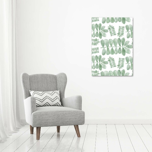 Acrylic print Eucalyptus leaves