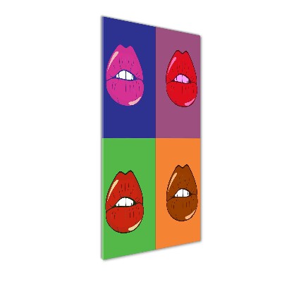 Print on acrylic Colorful lips