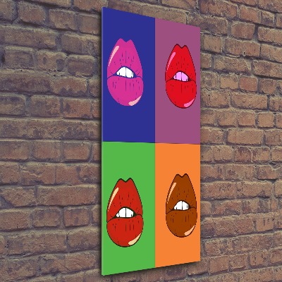 Print on acrylic Colorful lips