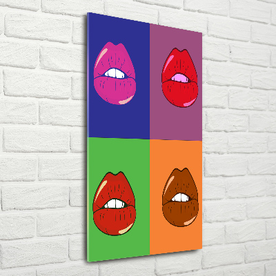 Print on acrylic Colorful lips