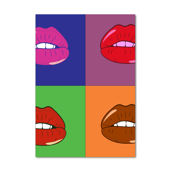 Print on acrylic Colorful lips