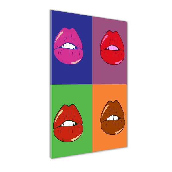 Print on acrylic Colorful lips