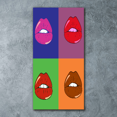 Print on acrylic Colorful lips