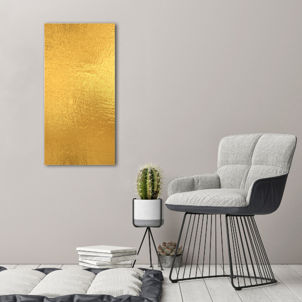 Print on acrylic Golden foil background