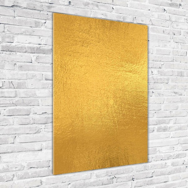 Print on acrylic Golden foil background