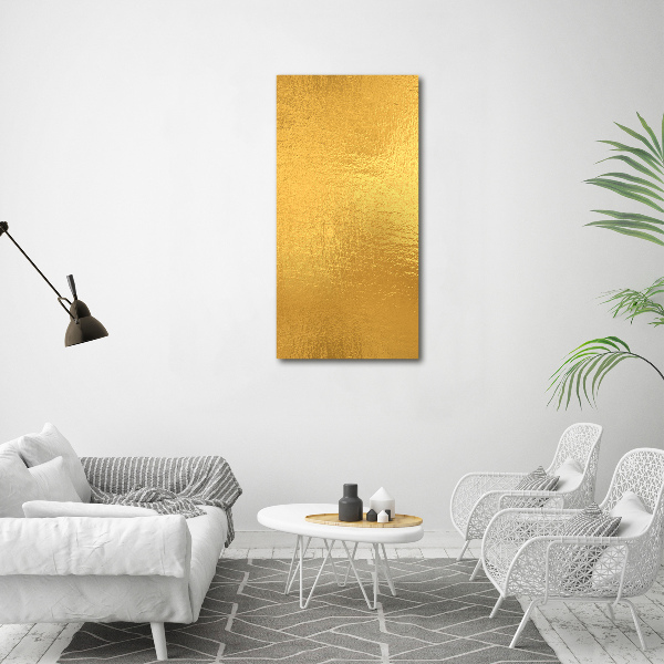 Print on acrylic Golden foil background