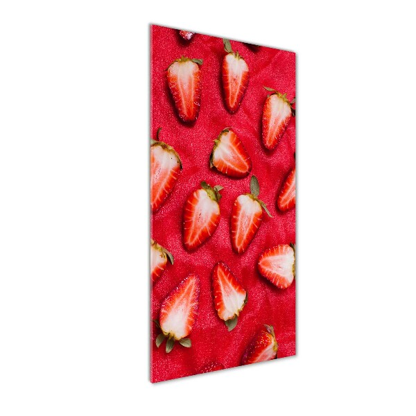 Acrylic glass print Strawberries