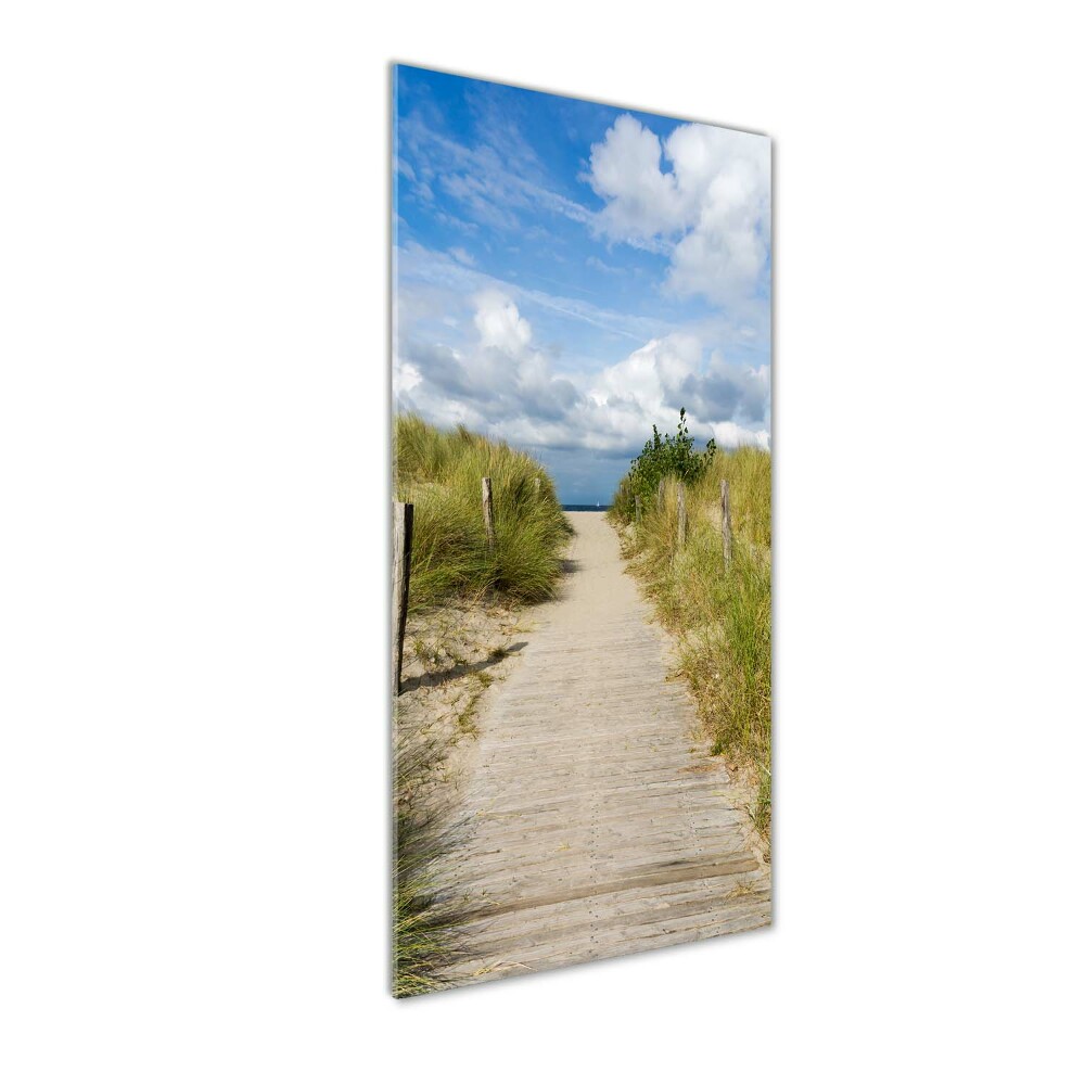 Print on acrylic Path to the beach