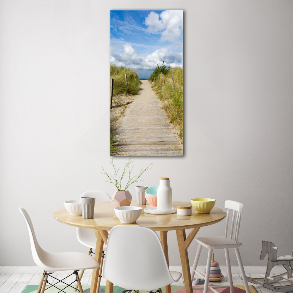 Print on acrylic Path to the beach