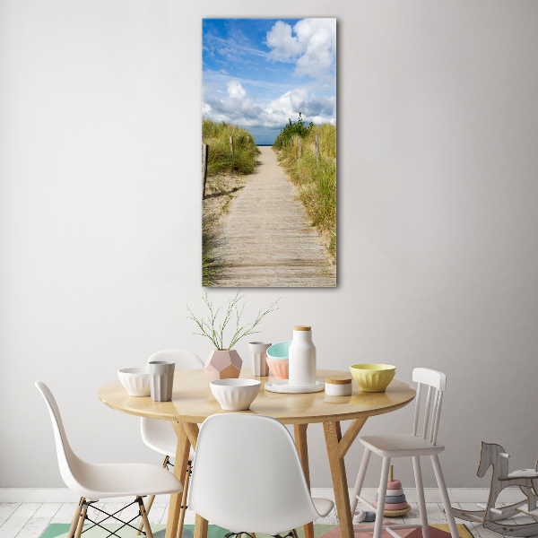 Print on acrylic Path to the beach