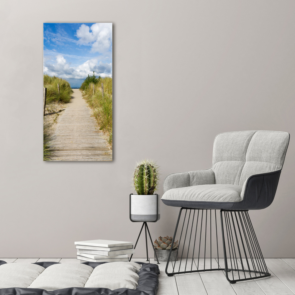 Print on acrylic Path to the beach