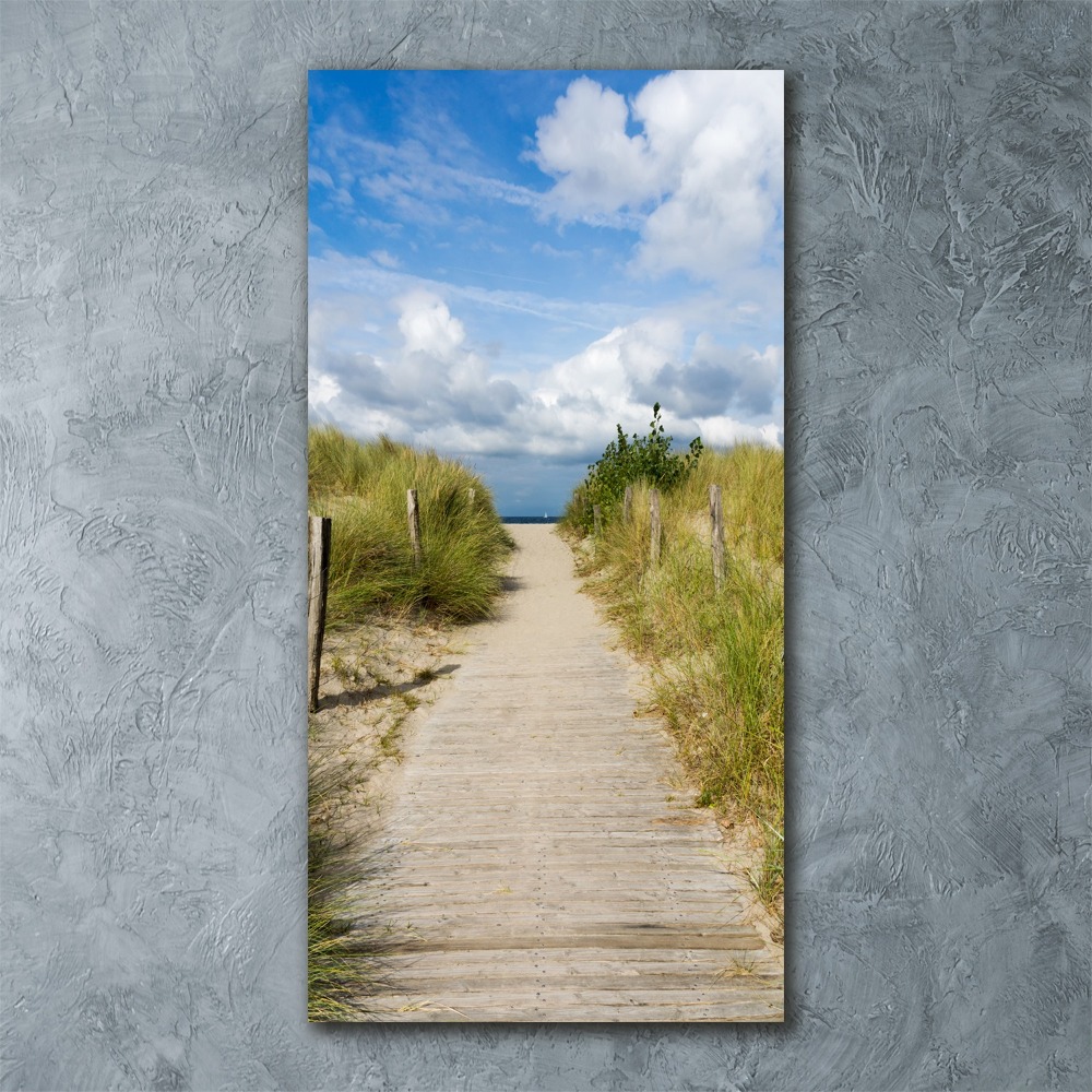 Print on acrylic Path to the beach