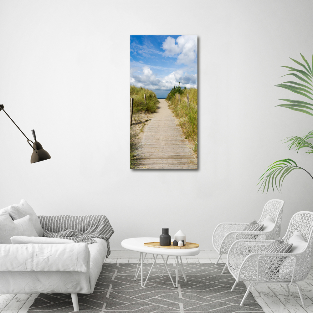 Print on acrylic Path to the beach