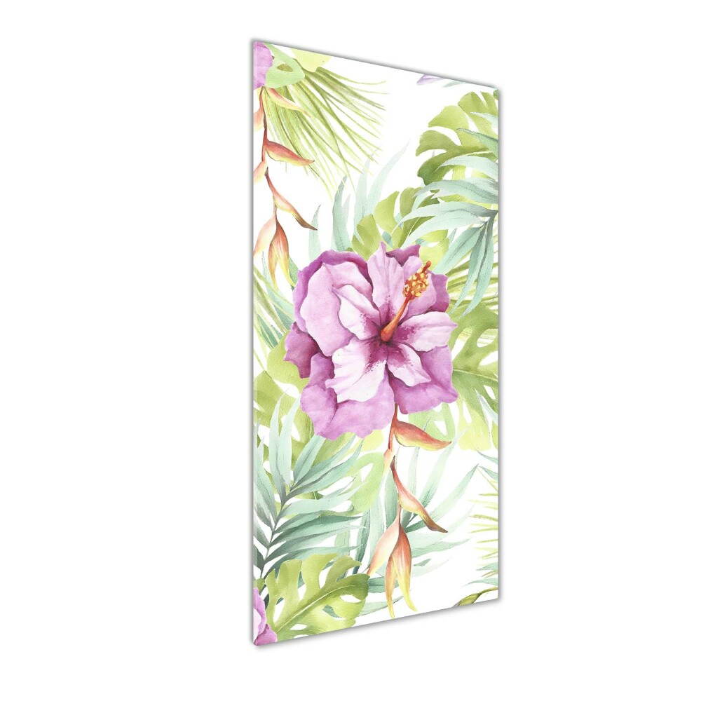 Print on acrylic glass Hawaiian pattern