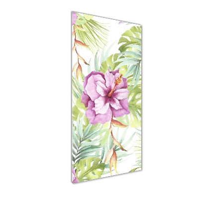 Print on acrylic glass Hawaiian pattern