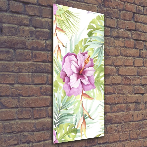 Print on acrylic glass Hawaiian pattern