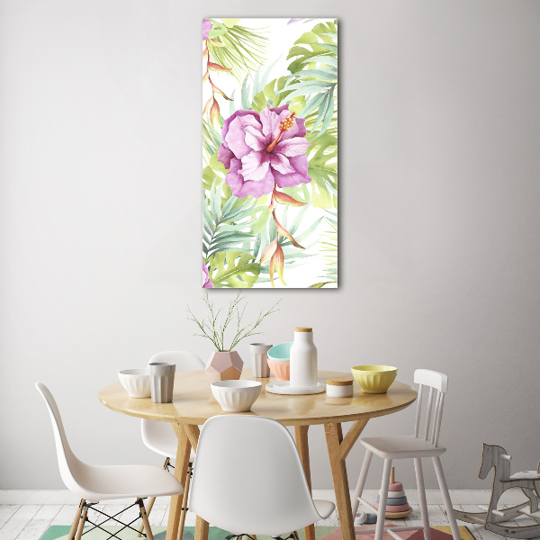 Print on acrylic glass Hawaiian pattern