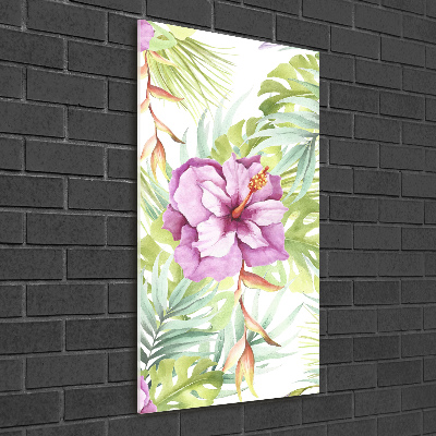 Print on acrylic glass Hawaiian pattern