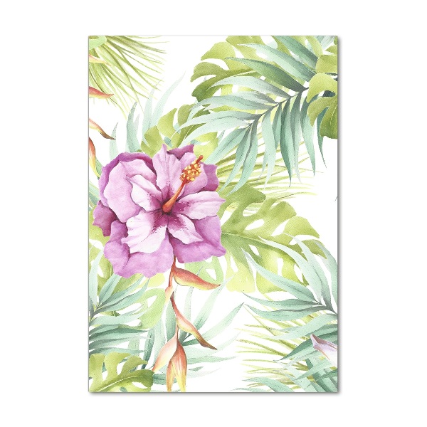 Print on acrylic glass Hawaiian pattern