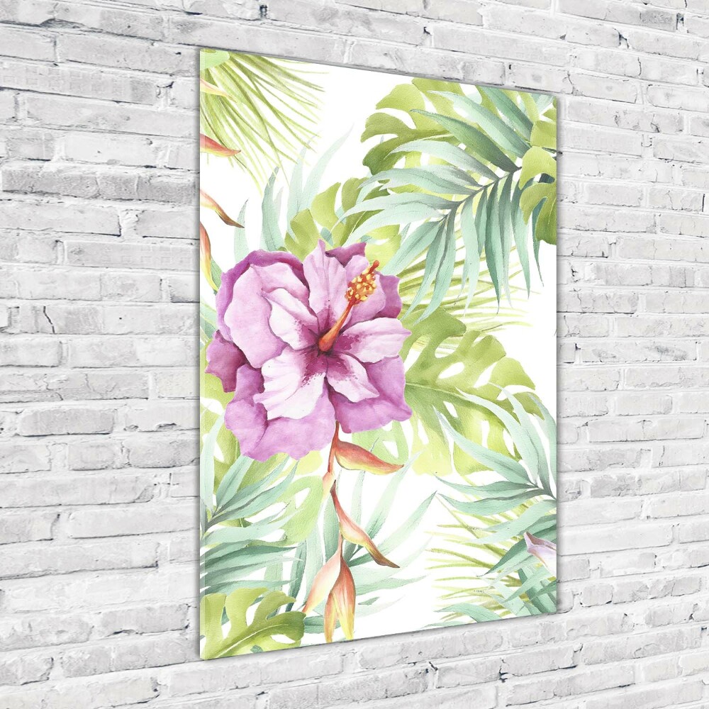 Print on acrylic glass Hawaiian pattern