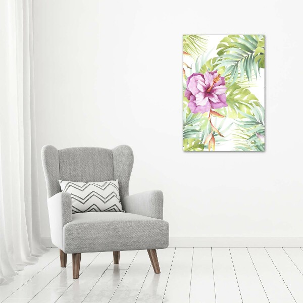 Print on acrylic glass Hawaiian pattern