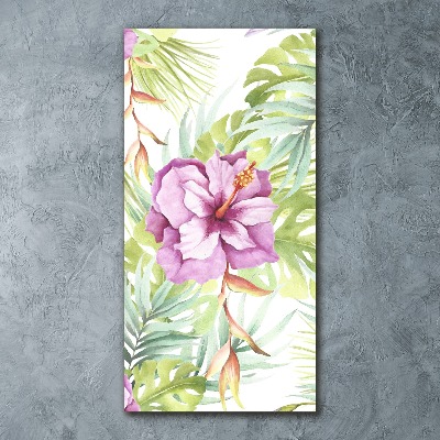 Print on acrylic glass Hawaiian pattern