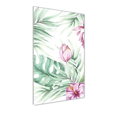 Print on acrylic glass Hawaiian pattern