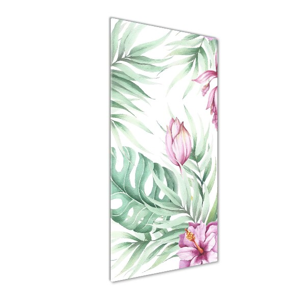 Print on acrylic glass Hawaiian pattern