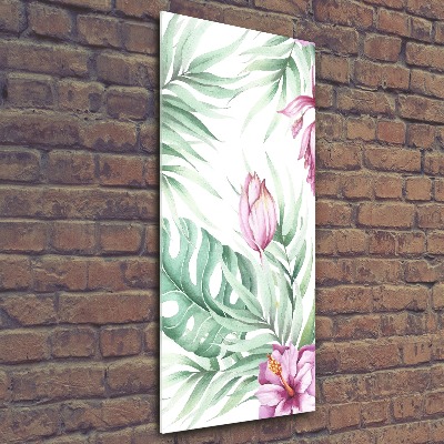 Print on acrylic glass Hawaiian pattern