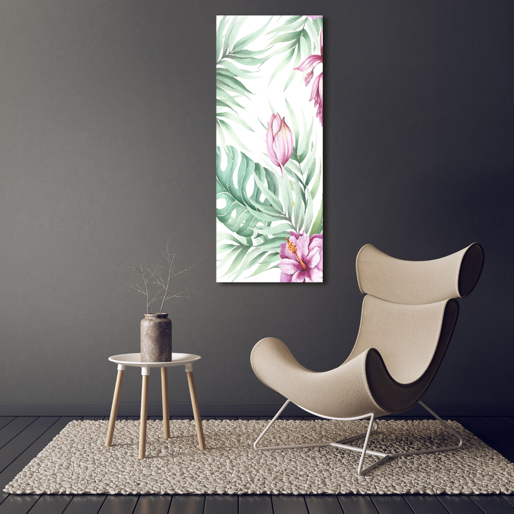 Print on acrylic glass Hawaiian pattern