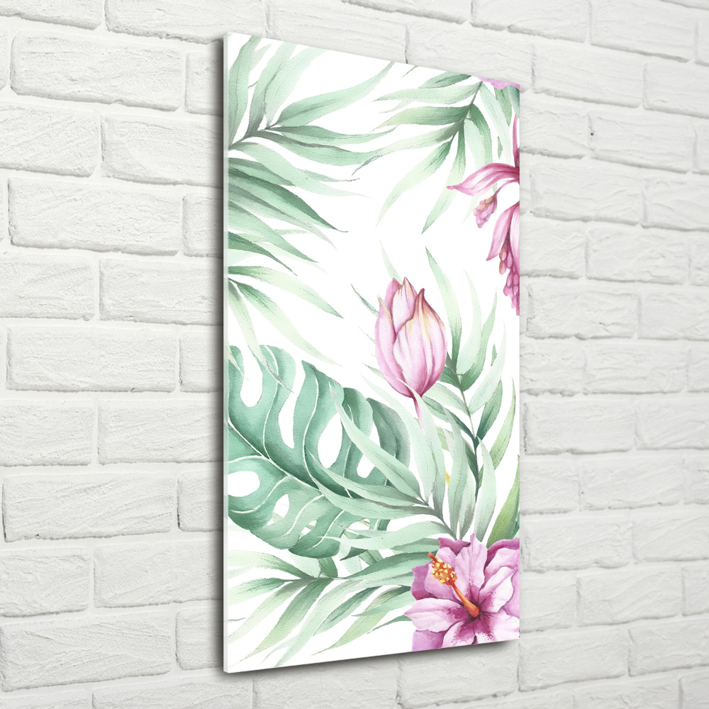 Print on acrylic glass Hawaiian pattern