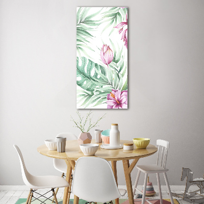 Print on acrylic glass Hawaiian pattern