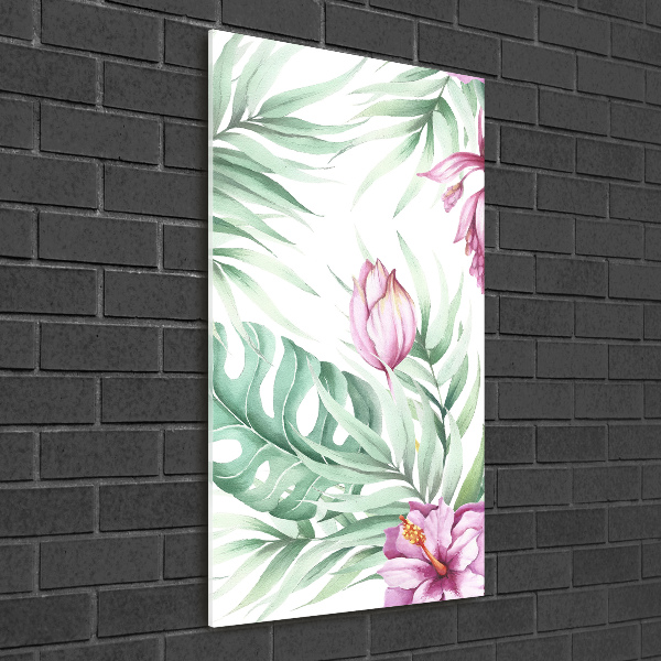 Print on acrylic glass Hawaiian pattern