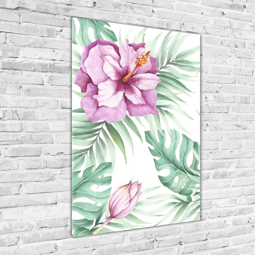 Print on acrylic glass Hawaiian pattern