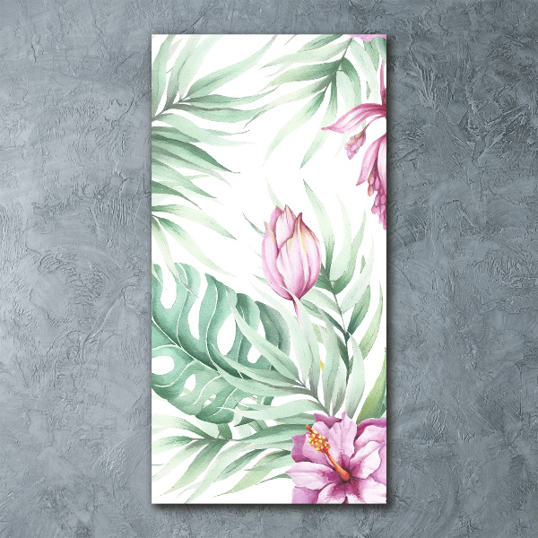 Print on acrylic glass Hawaiian pattern