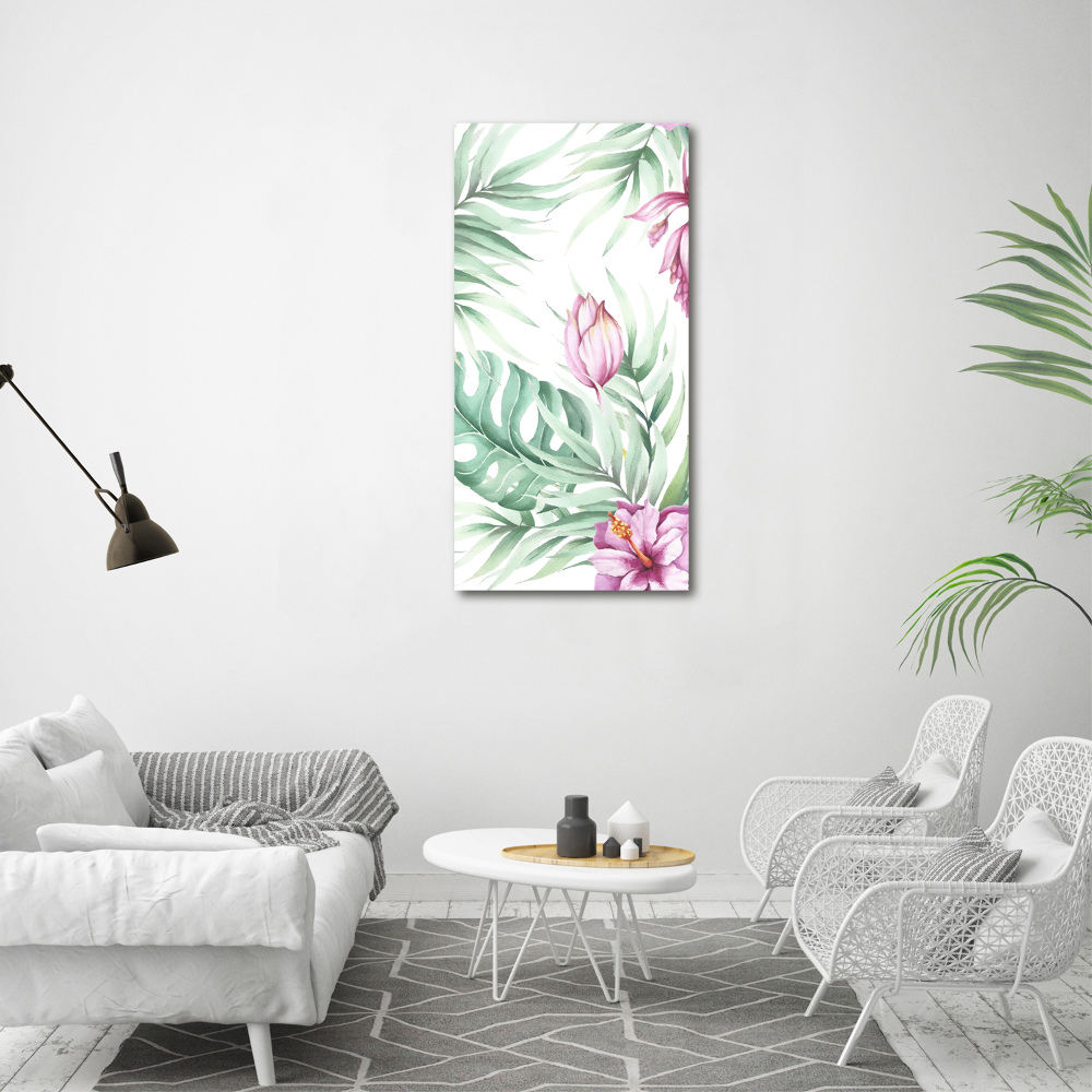 Print on acrylic glass Hawaiian pattern