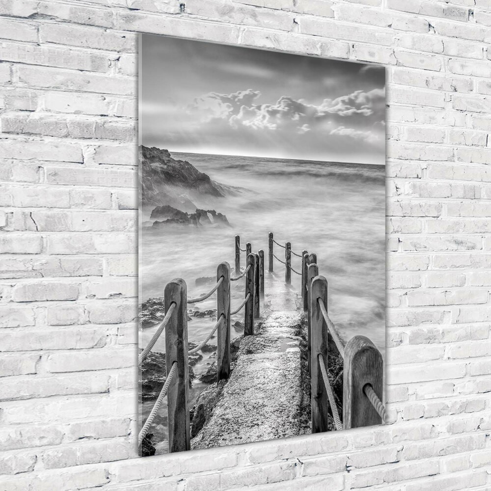 Print on acrylic Path at the sea