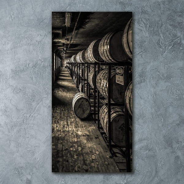 Acrylic print Bourbon barrels