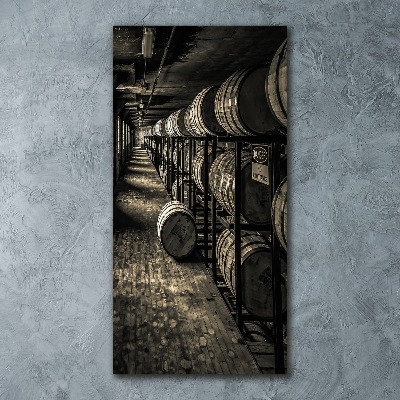 Acrylic print Bourbon barrels