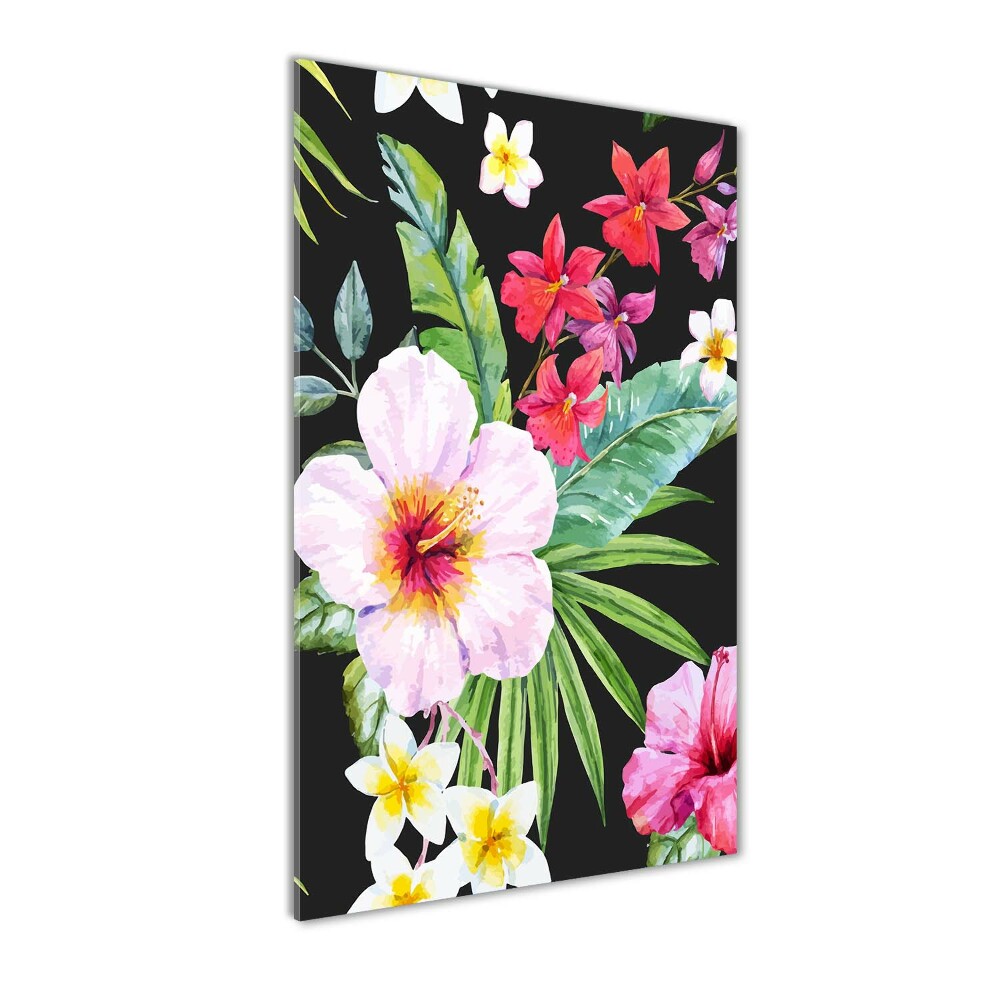 Print on acrylic glass Hawaiian pattern