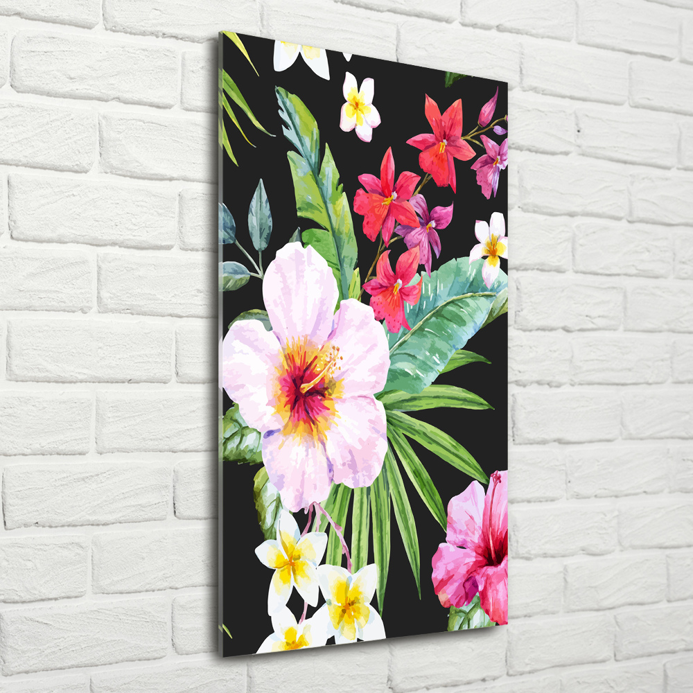 Print on acrylic glass Hawaiian pattern