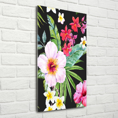 Print on acrylic glass Hawaiian pattern