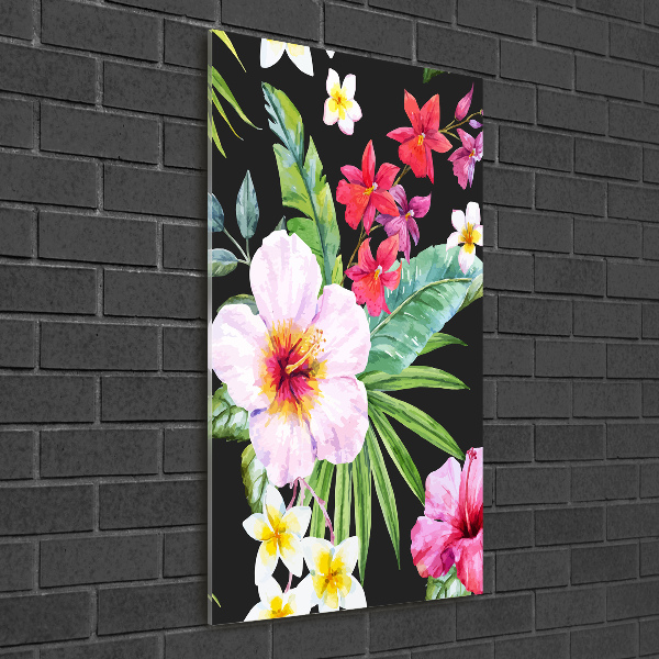 Print on acrylic glass Hawaiian pattern