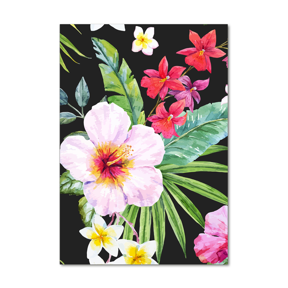 Print on acrylic glass Hawaiian pattern