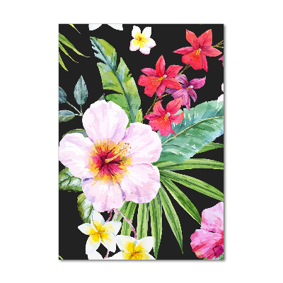 Print on acrylic glass Hawaiian pattern