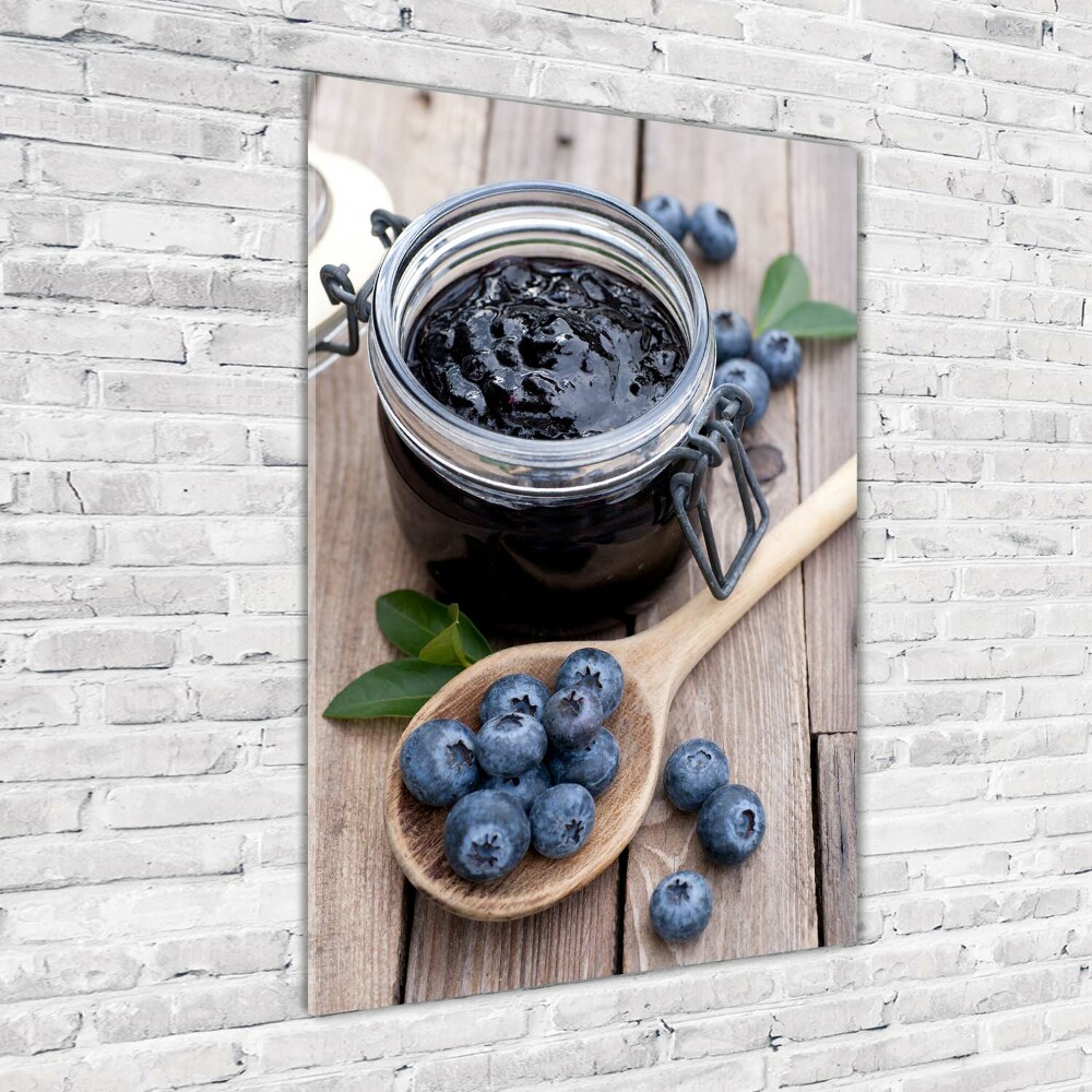 Print on acrylic glass blueberry jam