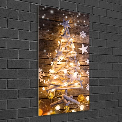 Print on acrylic glass Glowing Christmas tree